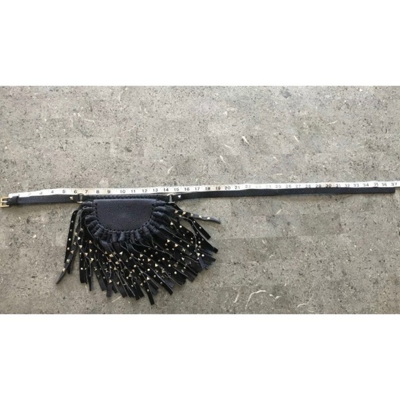 Authentic VALENTINO Rock Stud Fringe Belt Bag - Picture 5 of 8